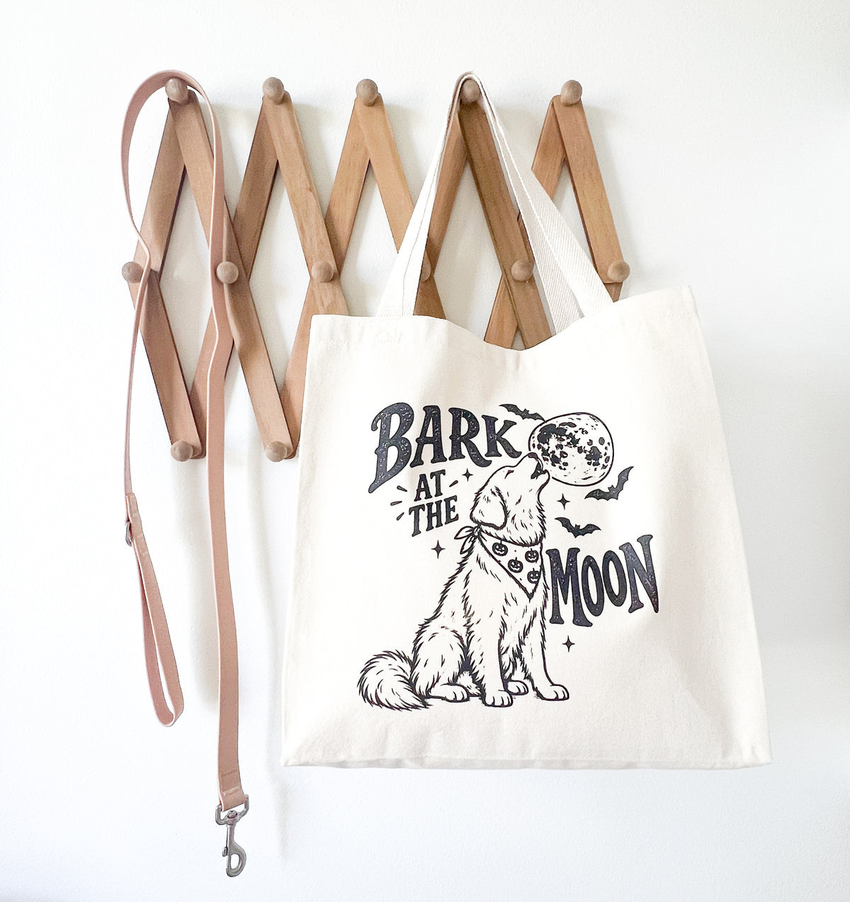 Bark at the Moon Canvas Tote Bag
